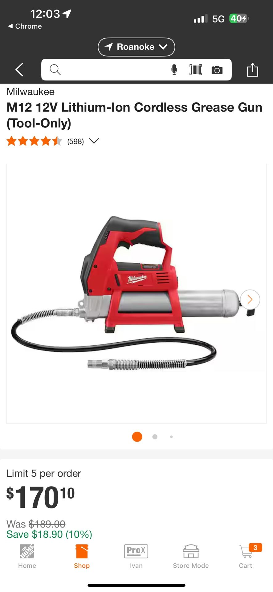 Milwaukee M12 12V Lithium-Ion Cordless Grease Gun