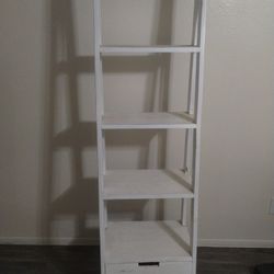 White Ladder Shelf w/Drawer - $60 OBO