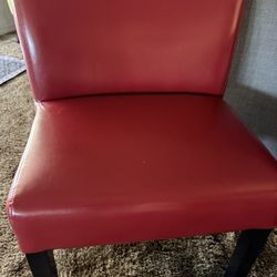Red Accent Chair 
