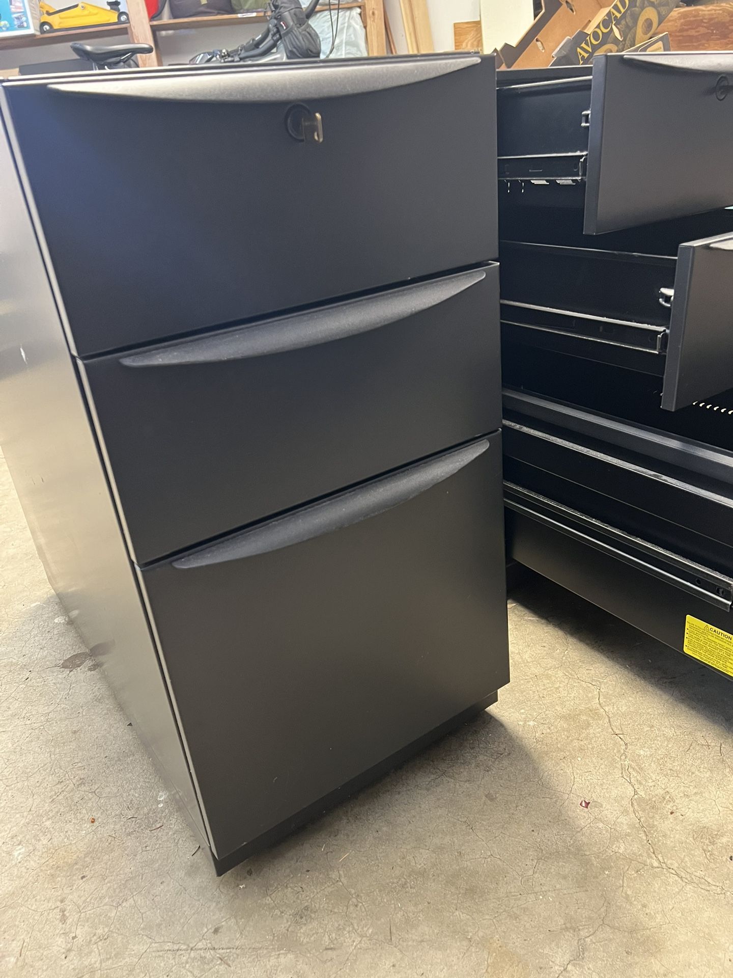 2 Haworth Metal File Cabinets