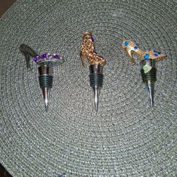 4 New Metal No Boc Bottle Stopers 9