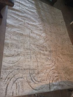 Bohemian Tone-on-Tone Creamy Beige Rug Crafted with High-Low Sandy Beige circle round Detail - NUDE