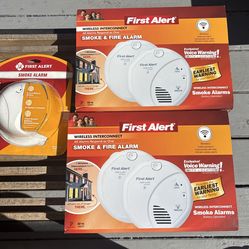 New! First Alert Smoke &Fire Alarms with Voice Warning