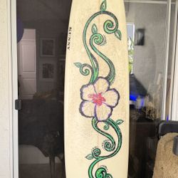 7’8” Kunny Fun Board / Surfboard 