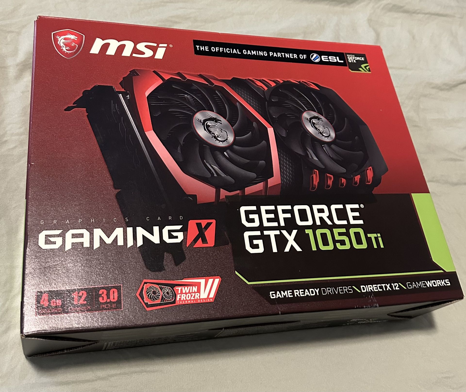 MSI GTX 1050 Ti Gaming X