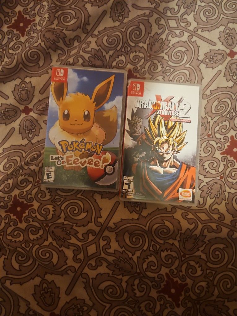 Nintendo Pokemon And Dragon Ball Games