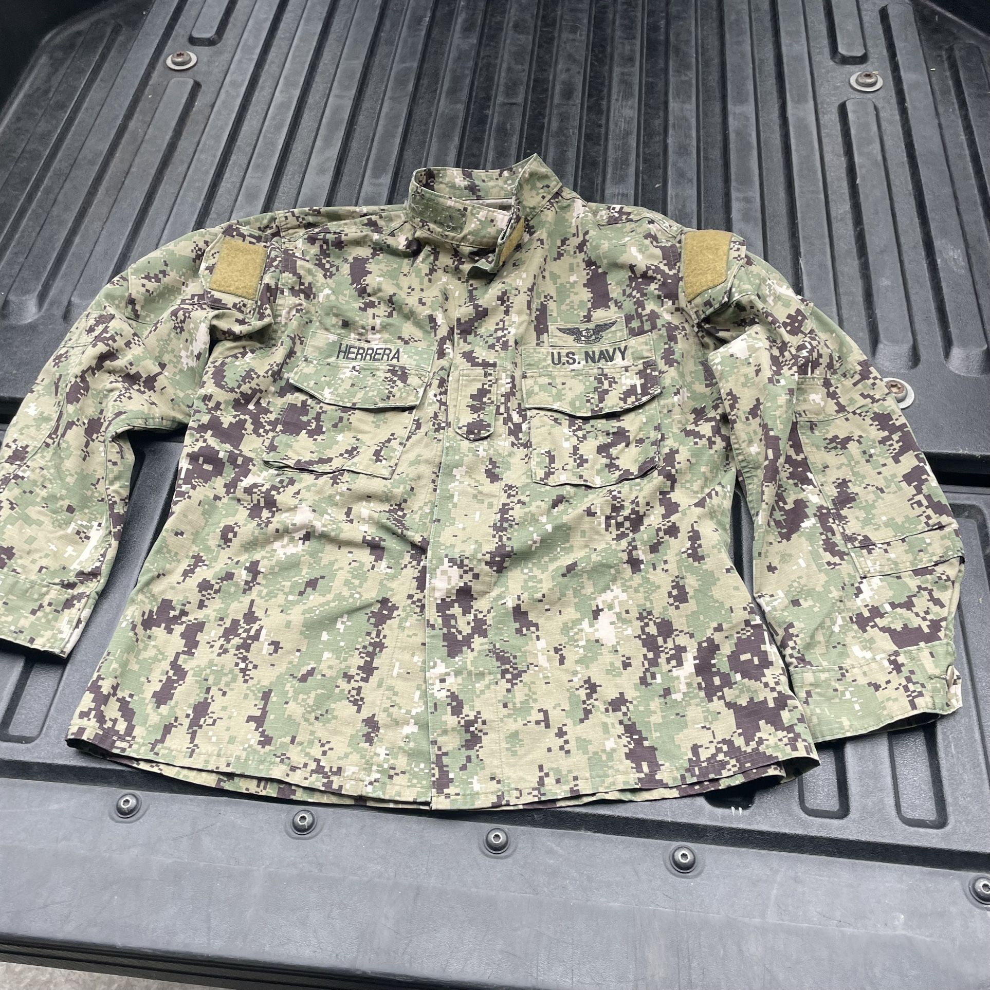 US NAVY Working UNIFORM NWU TYPE 3 BLOUSE Shirt USN Men’s Jacket Large Regular
