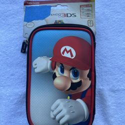 Nintendo Brand 3DS Super Mario Carrying Case Soft 2DS XL DS Lite + Game Storage