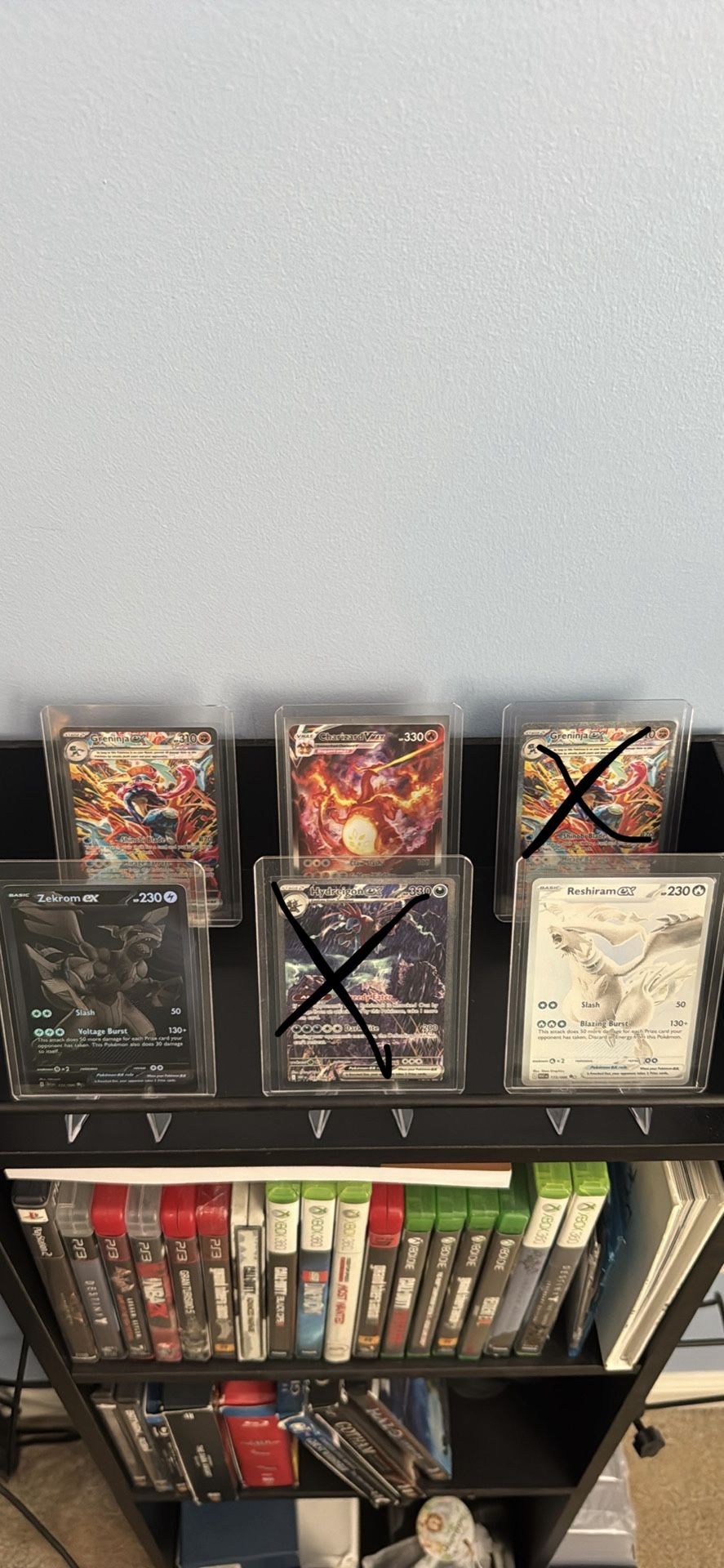 Zekrom Ex, Reshiram Ex, Greninja Ex And Charizard Vmax