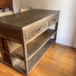 High Table With Storage 