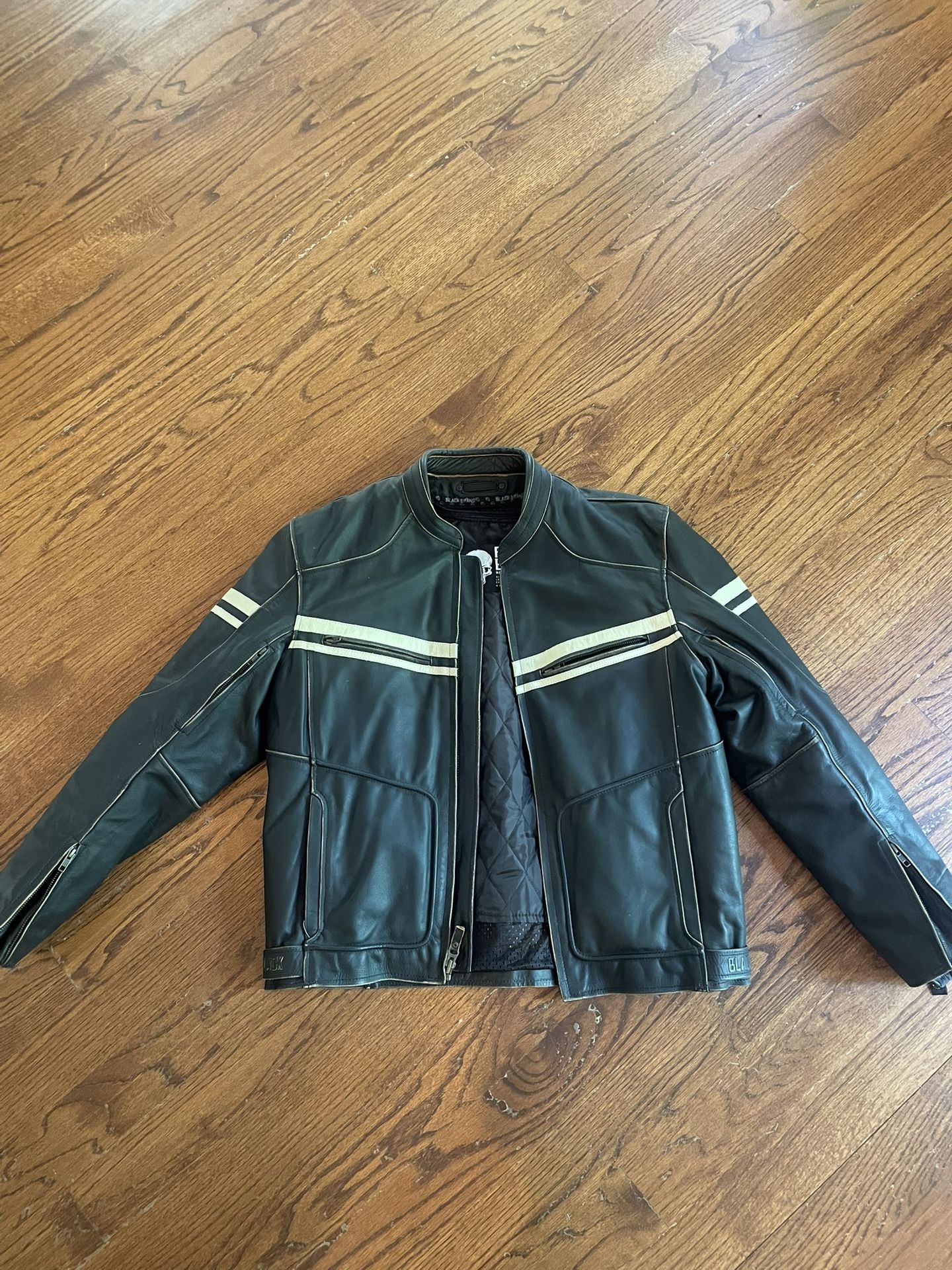 Large Leather Motorcycle Jacket