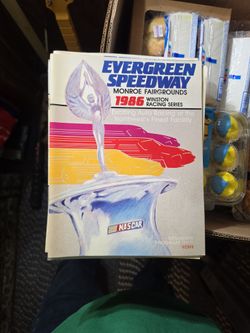 Evergreen speedway racing programs ancient LOL