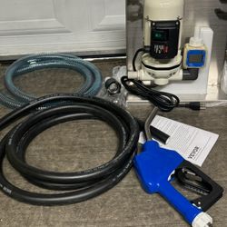 VEVOR 110V DEF Transfer Pump Kit, 8 GPM, Diaphragm Self Priming Electric Water Pump for Diesel Exhaust Fluid Urea, with Mounting Bracket Flow Meter Au