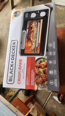 Black+Decker Crisp ‘N Bake PRO Stainless Steel 4-Slice Air Fryer Toaster Oven