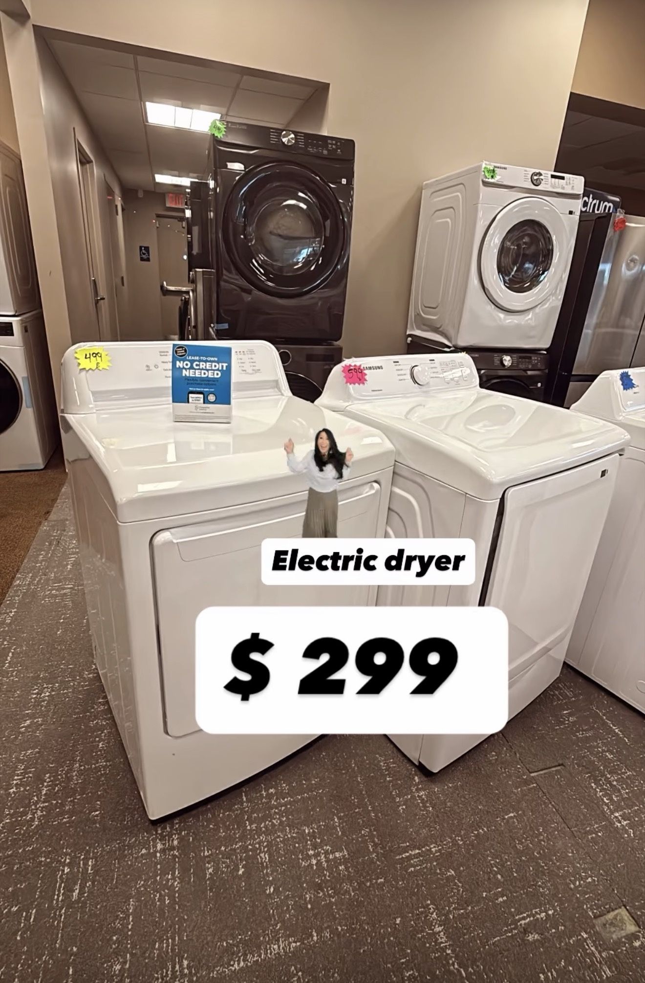 Electric Dryers $299