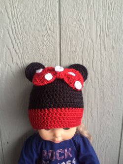 Crochet Miney Mouse hat