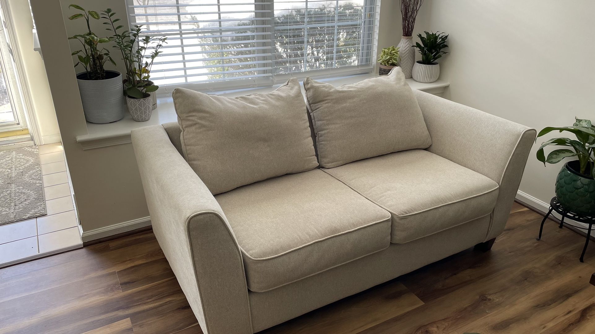 PRICE DROP: Cream Loveseat