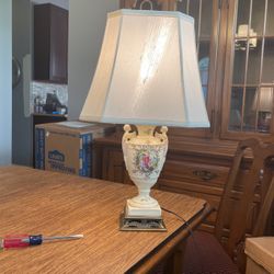 Vintage Lamp - Needs A Smaller Lampshade