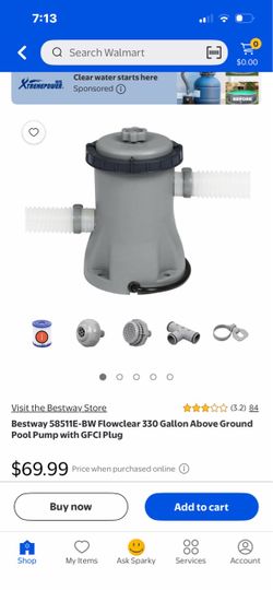 Pool pump , new , gray