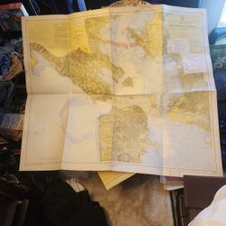 Huge Map Of The San Fransico Bay Entrance