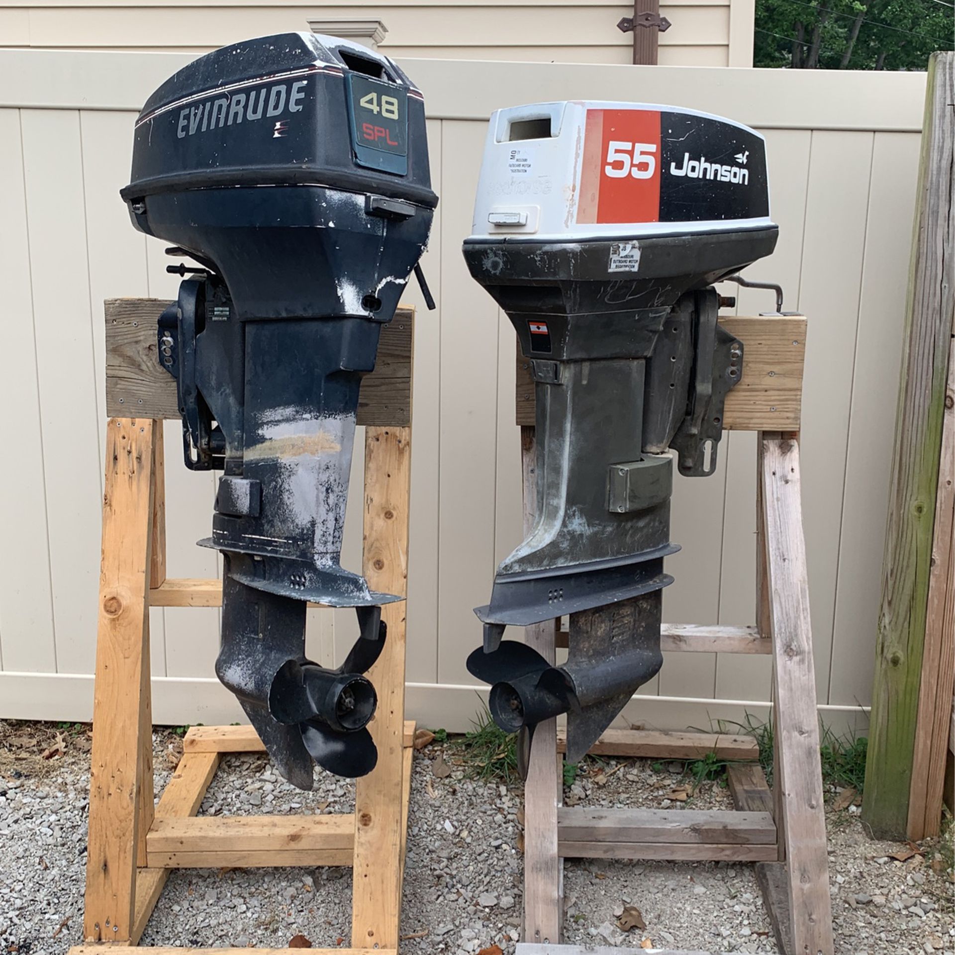 2 Outboard Motors For Sale  
