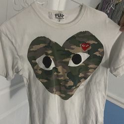 Commo Des Garçon Camo Heart T-Shirt