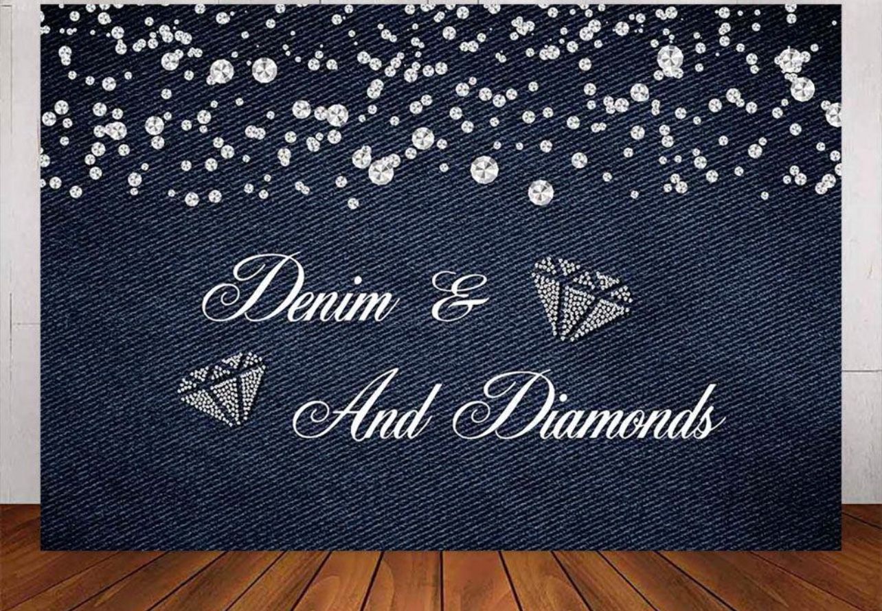 Denim And Diamonds Backdrop