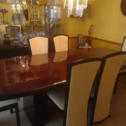 Black Lacquer Dining Room Set