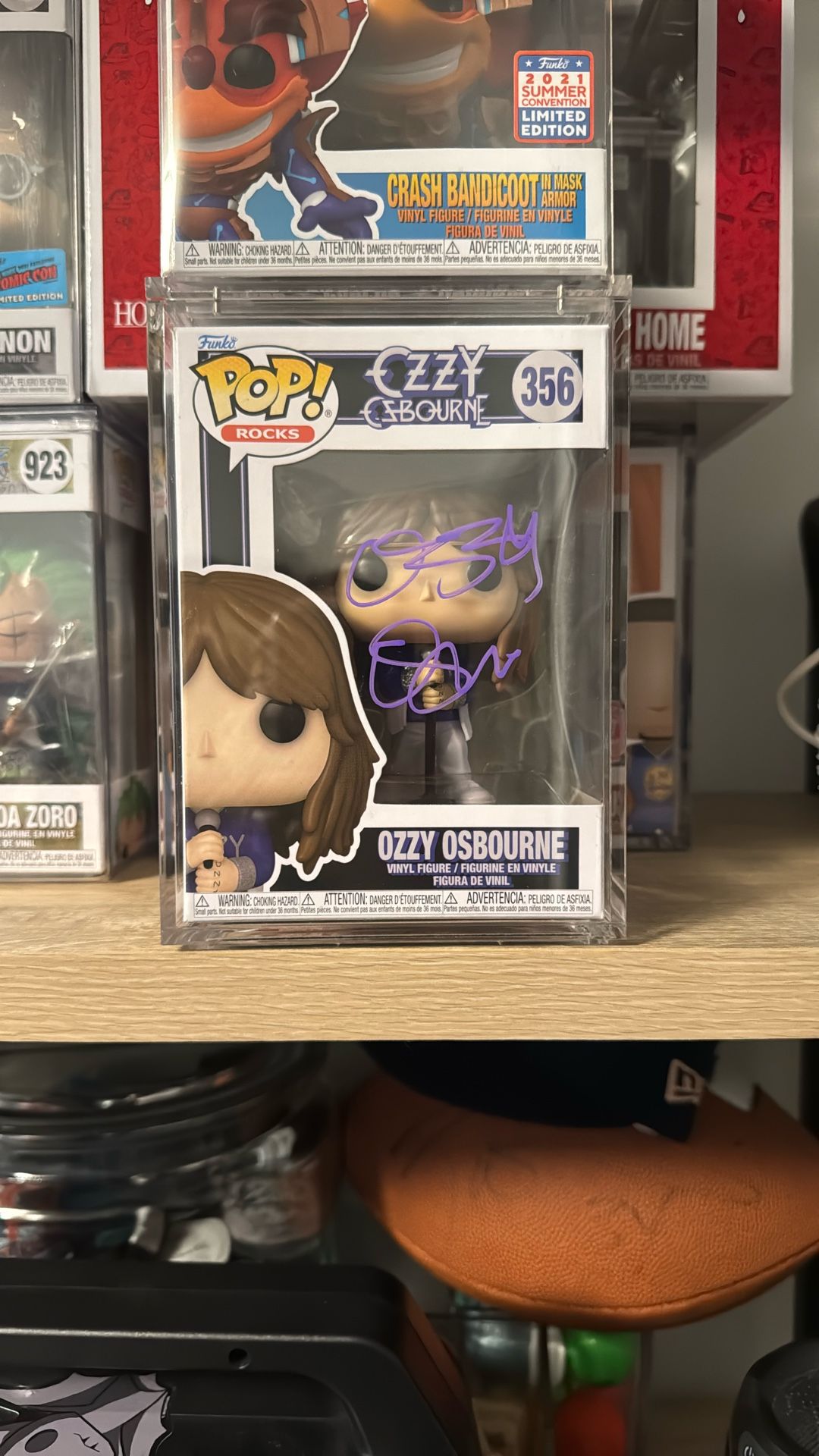 Signed Ozzy Funko Pop COA Beckett