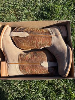 Sand Roughout – Square Toe boot size 12