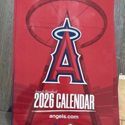 2026 Angels Baseball Wall Calendar 