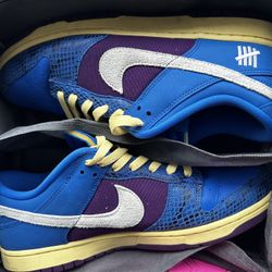Nike Dunk Low X Undefeated 5 On It Sz 12 Used No Box