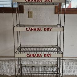 Vintage Canada Dry Metal Display Rack 