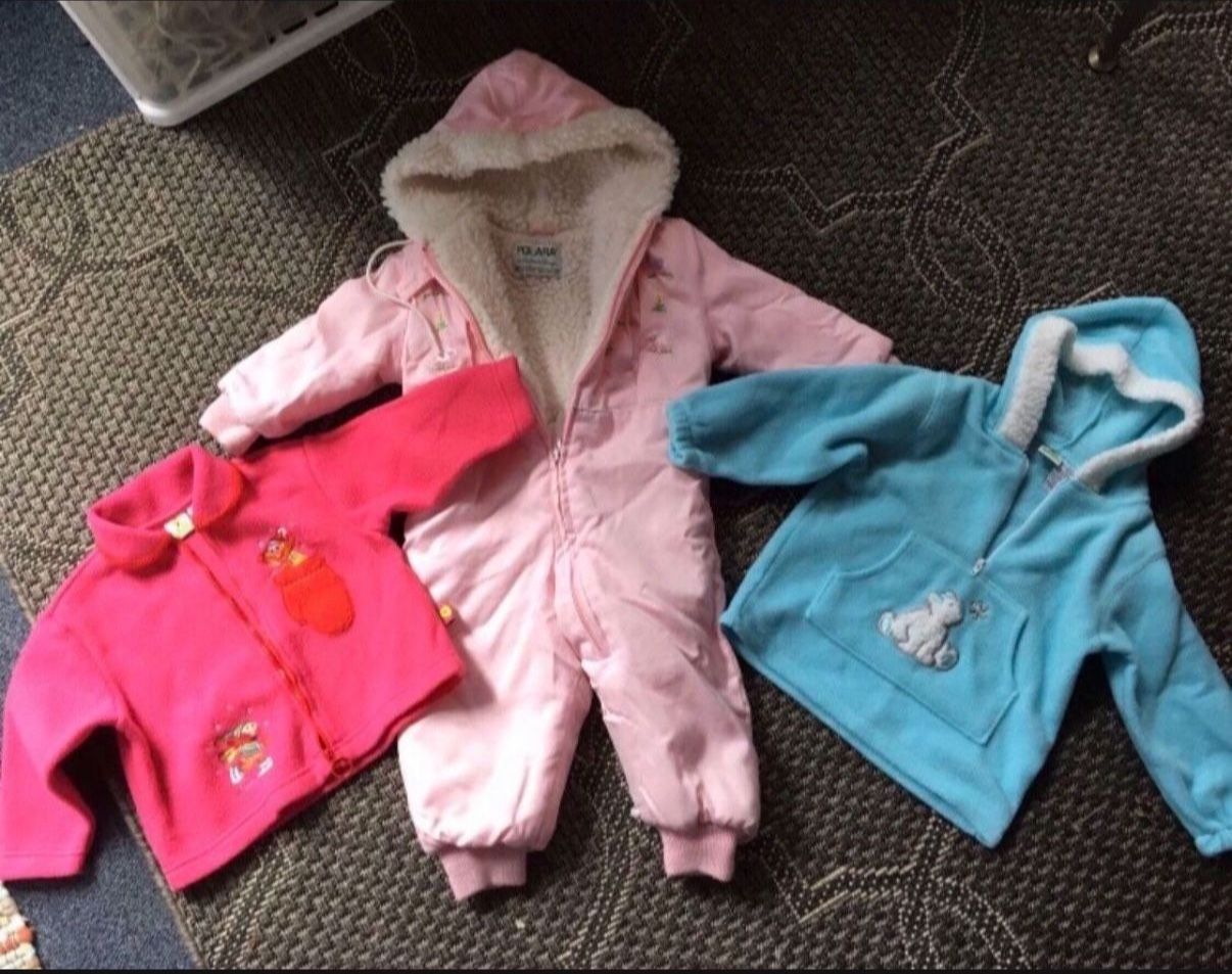 Three Piece Lot Of A Snowsuit And Two Tops. $10 For The Lot. In Excellent And Clean Condition!