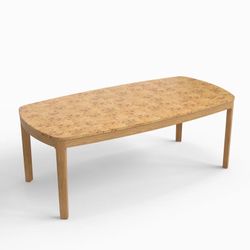 Brand New Adden Burl Solid Wood Dining Table