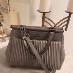 Coach Purse DK Heather Grey 