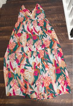 Maxi Summer Floral Print Dress