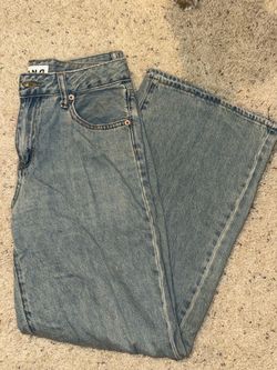 Anine Bing Light Wash Straight Leg Jeans