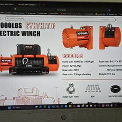 XBULL 13000 lb  Winch with Synthetic Rope