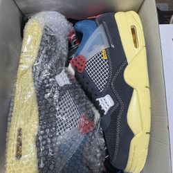 Brand New Jordan 4 Retro X Unión LA Off Noir