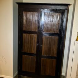 Bohemian Style Armoire, And Desk