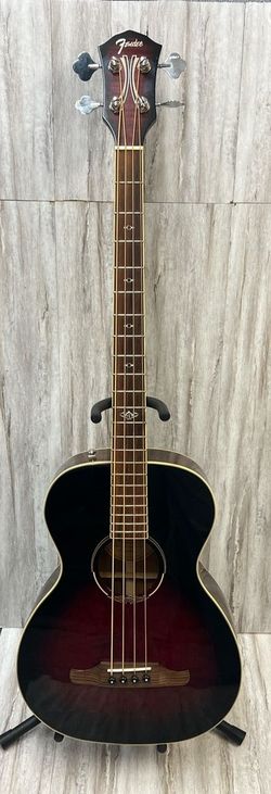 Fender T-Bucket 300E Acoustic-Electric Bass Guitar, Trans Cherry Burst (PO1021811)