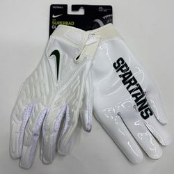 Nike  Football Gloves Size 3XL Michigan State Spartans Team Issue PE Superbad