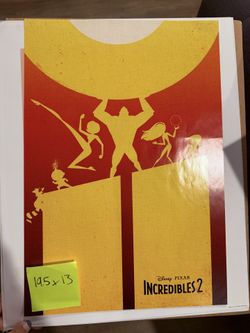 Disney Incredibles Two Movie Poster