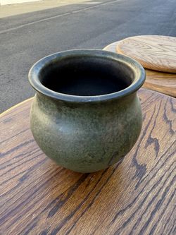 Signed Studio Pottery Vase – “Ramis ‘97” – 8” Tall