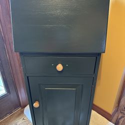 Desk/Cabinet - Good For A Small Space and Storage 