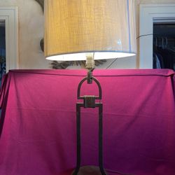 Vintage Wrought Iron Table Lamp