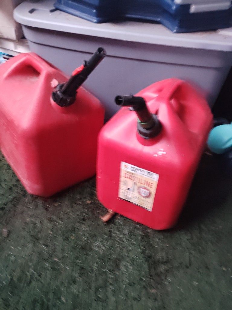 2 - 5 Gallon Gas Cans