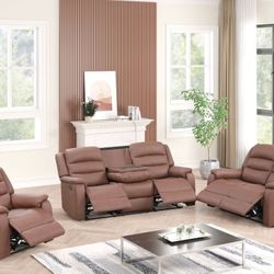 Hope Brown 3pc Reclining 🔥🚛💥