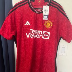 Adidas Manchester United 2023/24 Home Authentic Soccer Jersey XL IN3520 Red